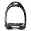 Flex-On Aluminum Ultra Grip Stirrup Irons - Black/Chocolate