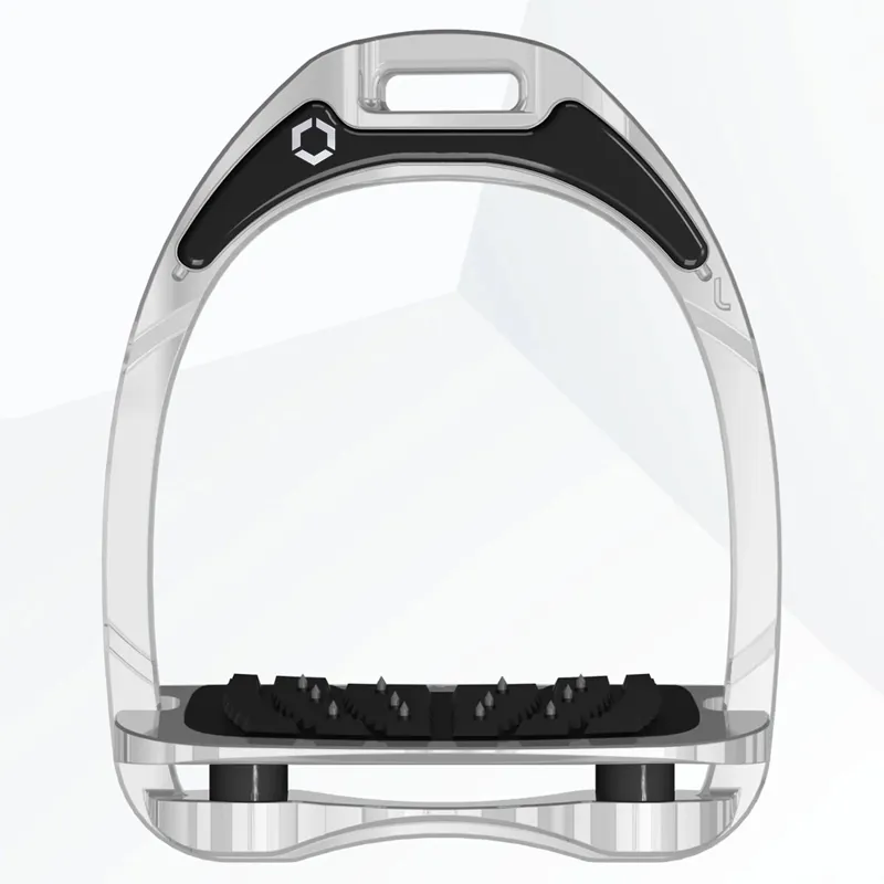 Flex-On Aluminum Ultra Grip Stirrup Irons - Aluminum/Black-1