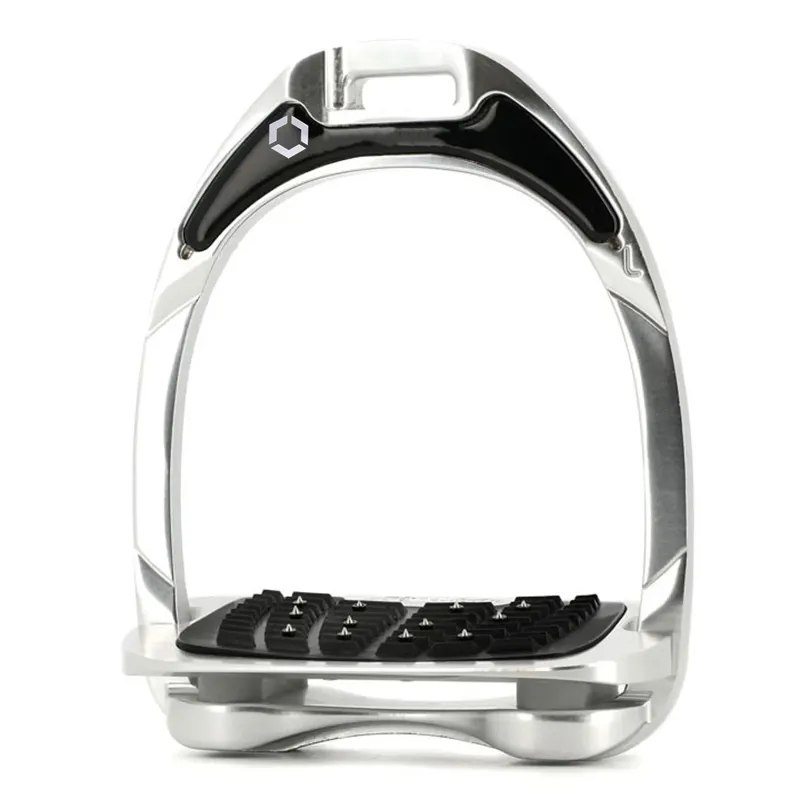 Flex-On Aluminum Ultra Grip Stirrup Irons - Aluminum/Grey
