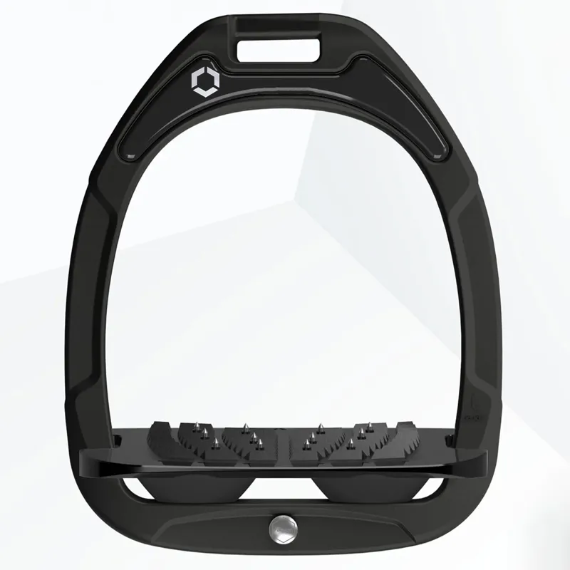 Flex-On Green Composite Ultra Grip Stirrups - Black/Black/Black-1