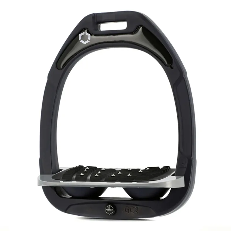 Flex-On Green Composite Ultra Grip Stirrups - Navy/Grey/Navy