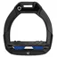 Flex-On Safe-On Junior Safety Stirrups - Black/Black/Royal Blue