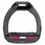 Flex-On Safe-On Junior Safety Stirrups - Dark Grey/Black/Fuchsia