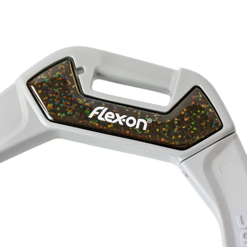 Flex-On Safe-On Ultra Grip Stirrups - Gray/Black/Black/Black Glitter-1