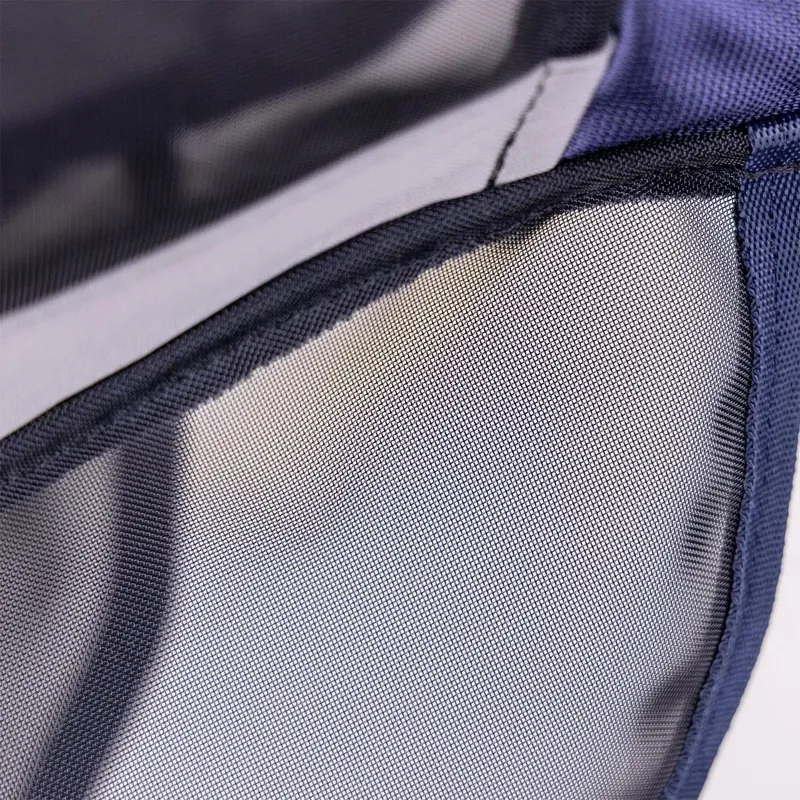 Shires FlyGuard Pro Fine Mesh Earless Fly Mask with Nose - Navy-3