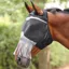 Shires FlyGuard Pro Fine Mesh Fly Mask with Nose Fringe - Jet