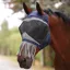 Shires FlyGuard Pro Fine Mesh Fly Mask with Nose Fringe - Navy