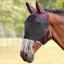 Shires FlyGuard Pro Deluxe Fly Mask with Ears and Nose Fringe - Cherry