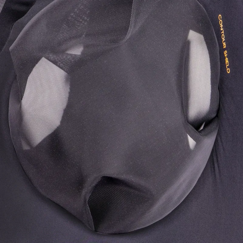 Shires Flyguard Pro Stretch Fly Mask with Ear Holes - Jet-3