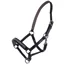 QHP Lupine Leather Foal Halter - Black/Grey