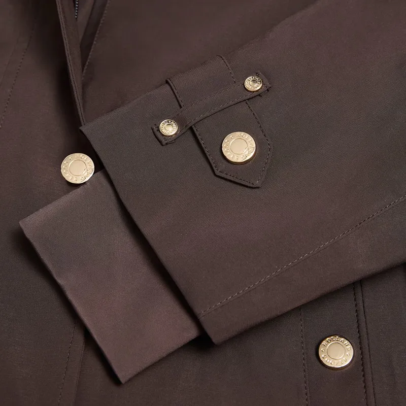 Holland Cooper Folgate Women's Long Waterproof Raincoat - Chocolate-4