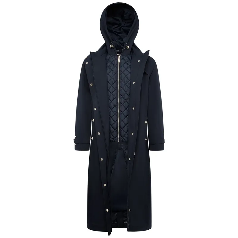 Holland Cooper Folgate Women's Long Waterproof Rain Coat - Ink Navy-4