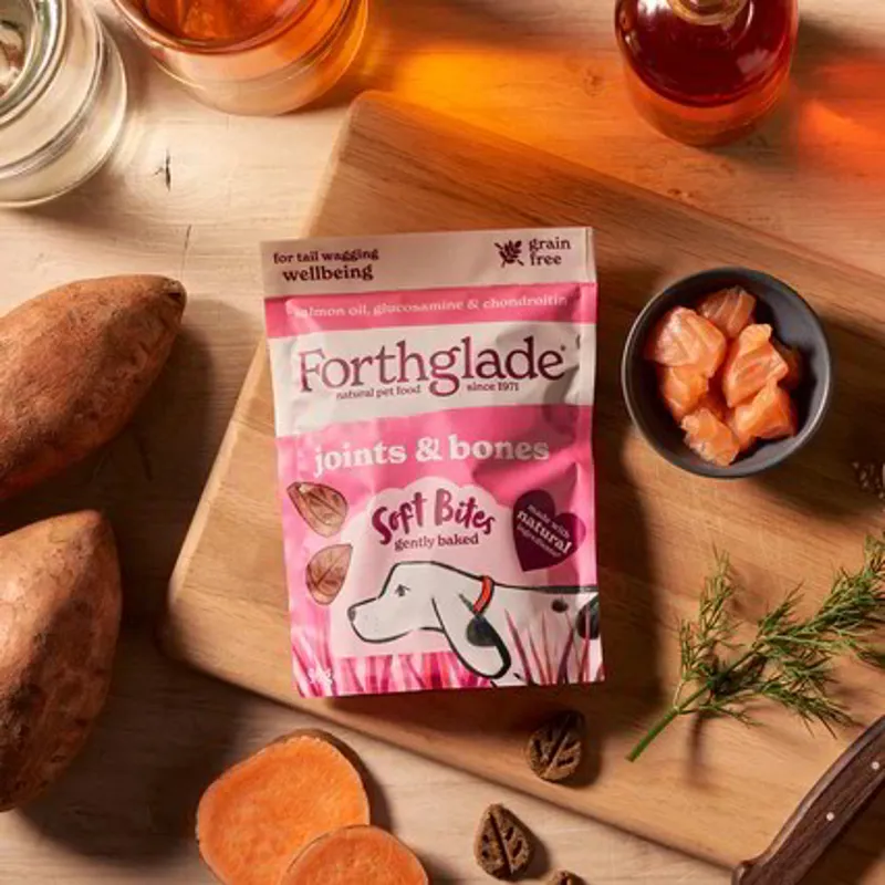 Forthglade Joints and Bones Natural Soft Bite Dog Treats - Salmon-1