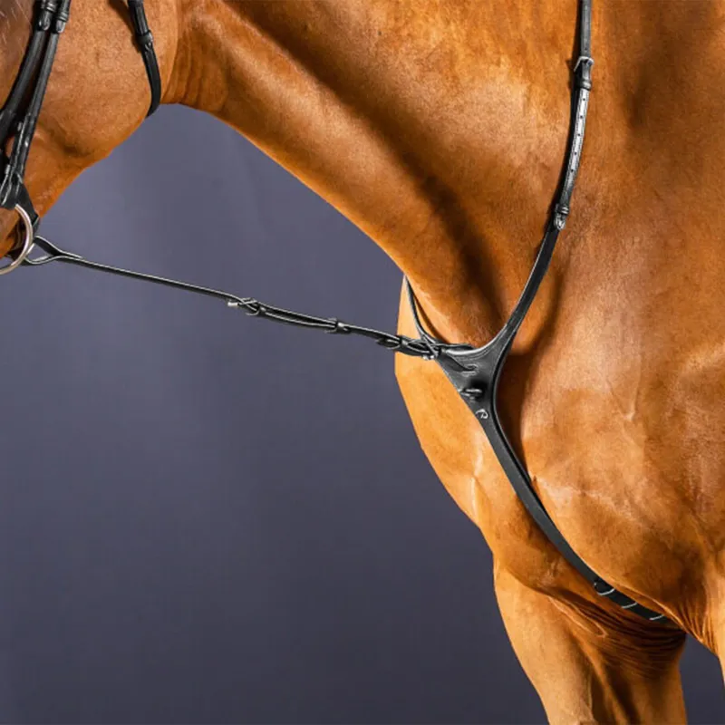 Dy'on New English Standing Martingale Attachment - Black-1