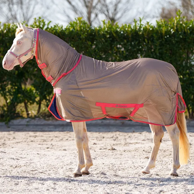 Bucas Freedom Pony Combo Neck Fly Sheet - Hazelnut-2