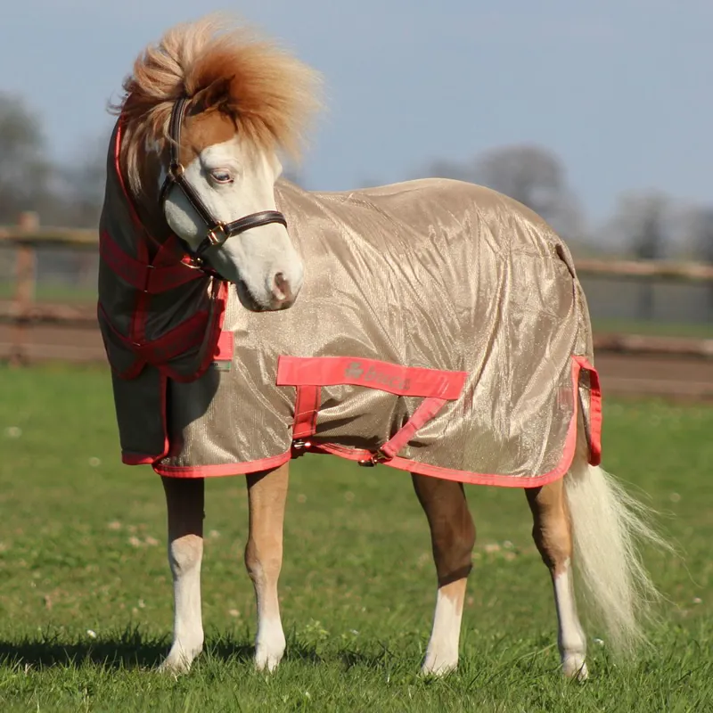 Bucas Freedom Pony Combo Neck Fly Sheet - Hazelnut