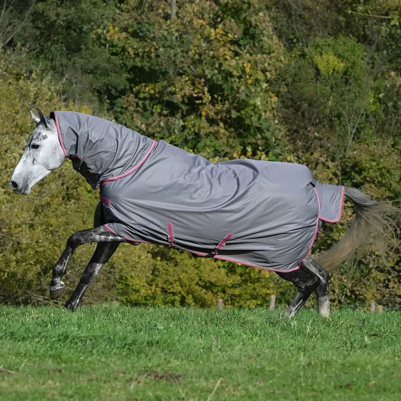 Bucas Freedom 150g Combo Neck Turnout Blanket - Smoke Grey