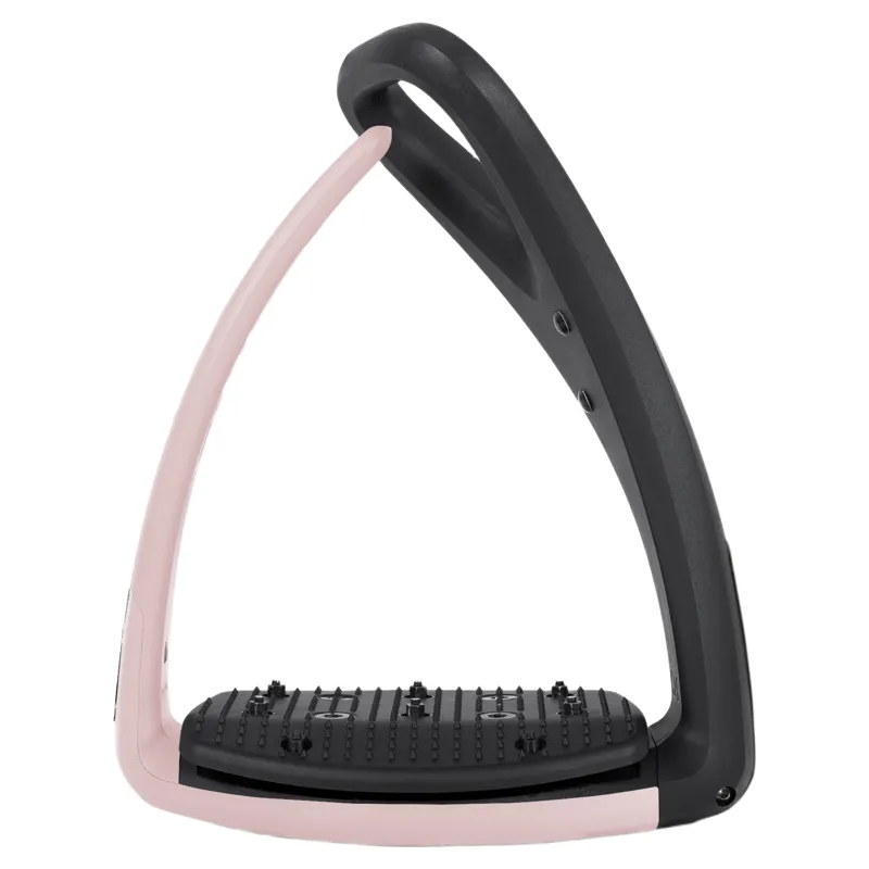 Freejump SoftUp Pro Stirrups - Black/Powder Pink