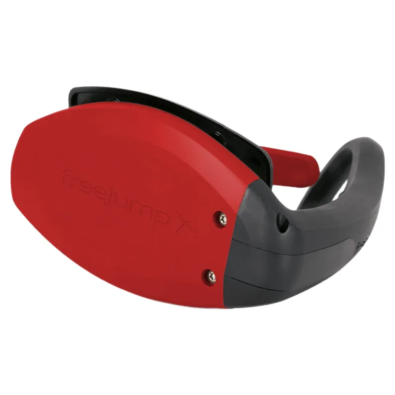 Freejump SoftUp Pro Stirrups - Black/Hot Pepper Red-4