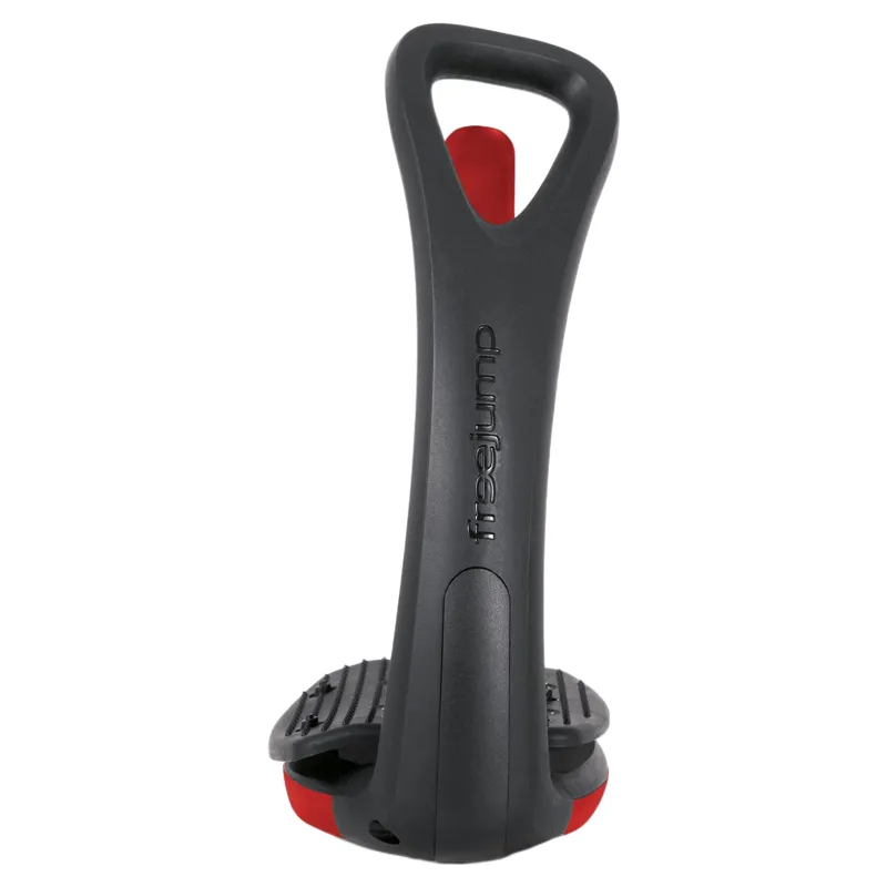 Freejump SoftUp Pro Stirrups - Black/Hot Pepper Red-5