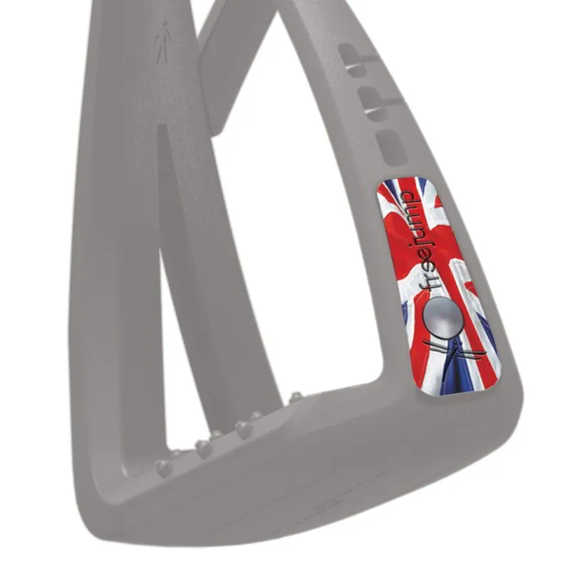 Freejump SoftUp Lite Junior Stirrup Pins - UK Flag