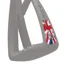 Freejump SoftUp Lite Junior Stirrup Pins - UK Flag