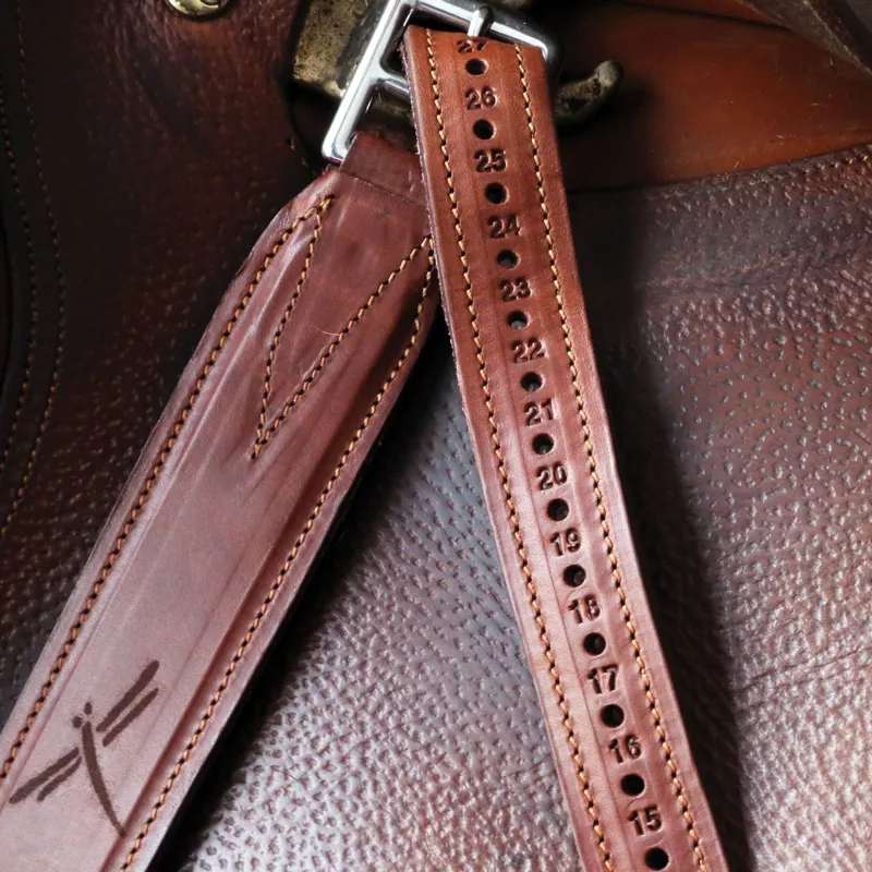 Freejump Classic Wide Stirrup Leathers - Brown-2
