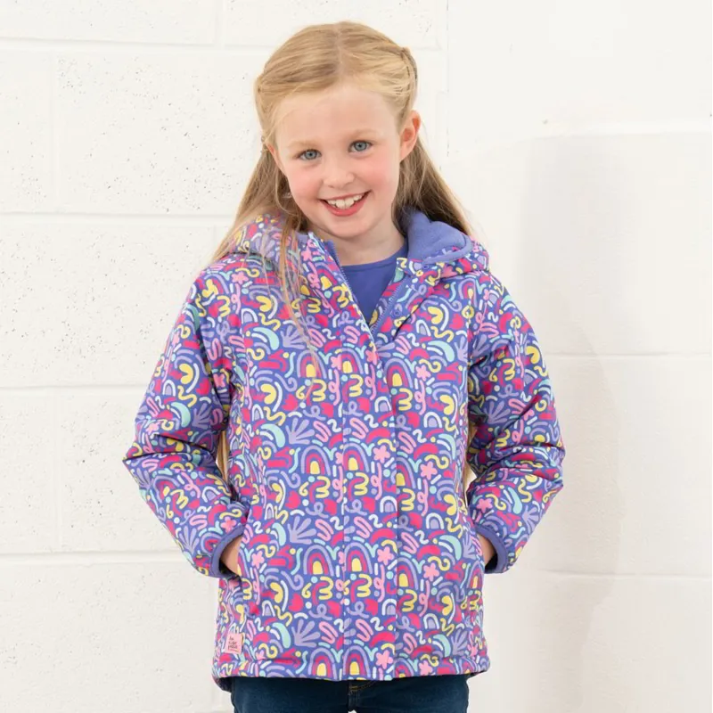 Lighthouse Freya Junior Girls Waterproof Jacket - Abstract Print-5