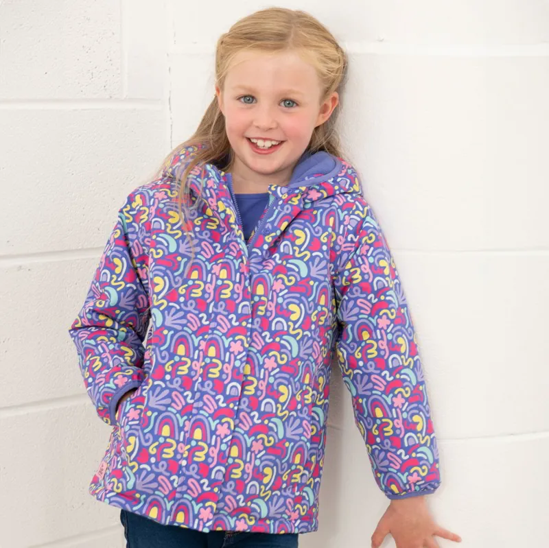 Lighthouse Freya Junior Girls Waterproof Jacket - Abstract Print-6