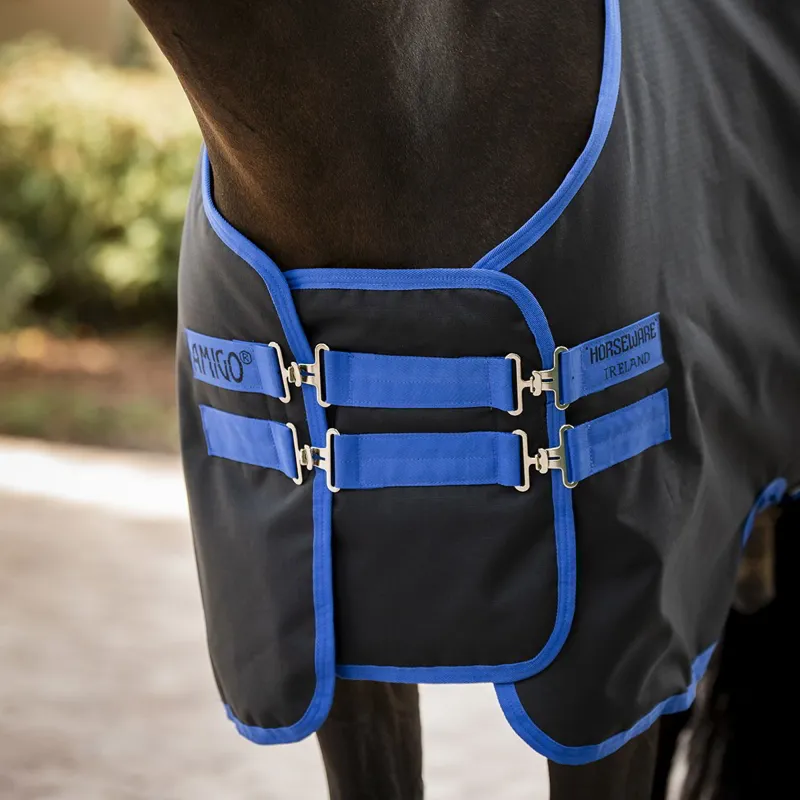 Amigo Front Chest Extender - Black/Blue-2