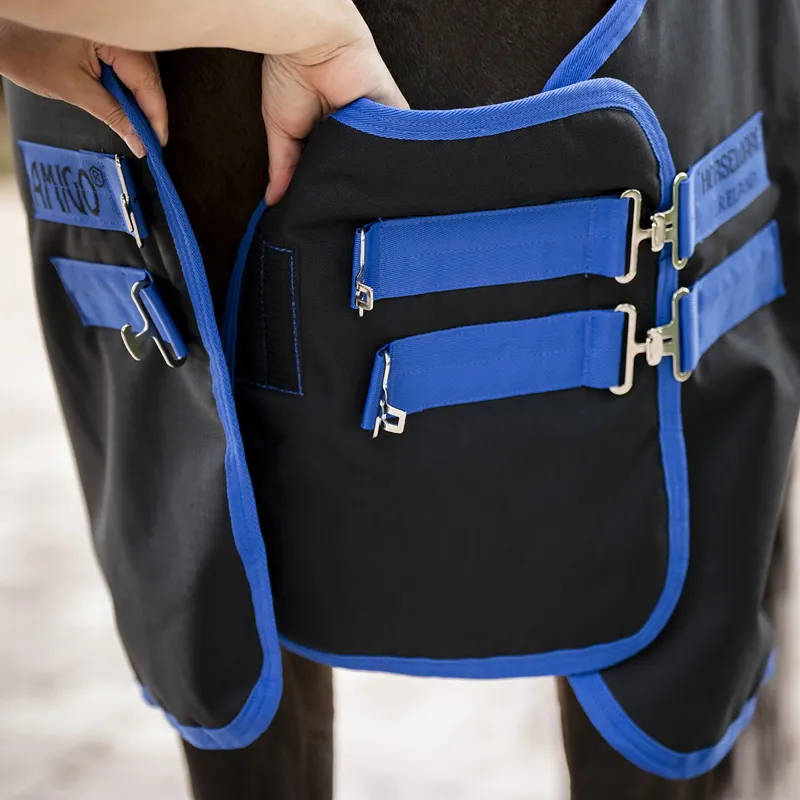 Amigo Front Chest Extender - Black/Blue-1
