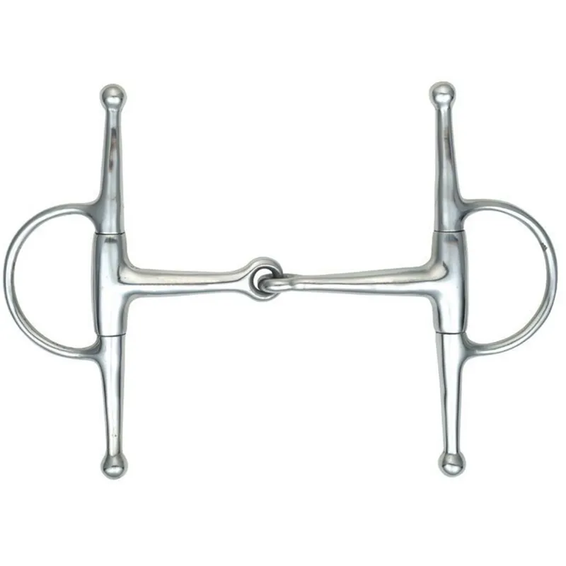 Shires Single Jointed Full Cheek Eggbutt Snaffle Bit