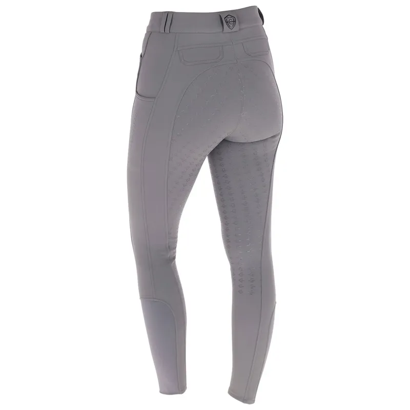 Covalliero Full Grip Women's Winter Breeches - Steel Gray-3
