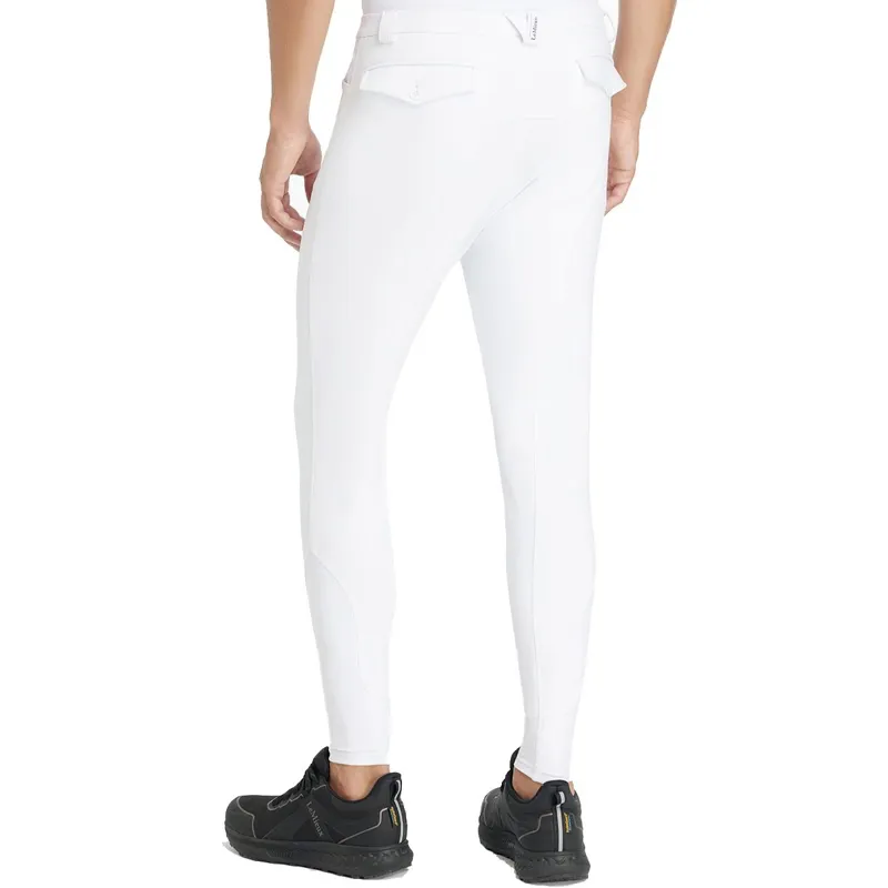 LeMieux Sports Full Grip Men's Competition Breeches - White-3