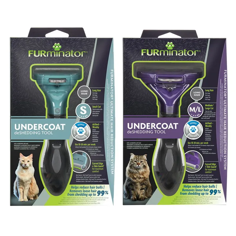 FURminator Deshedding Tool for Long-Haired Cats-1