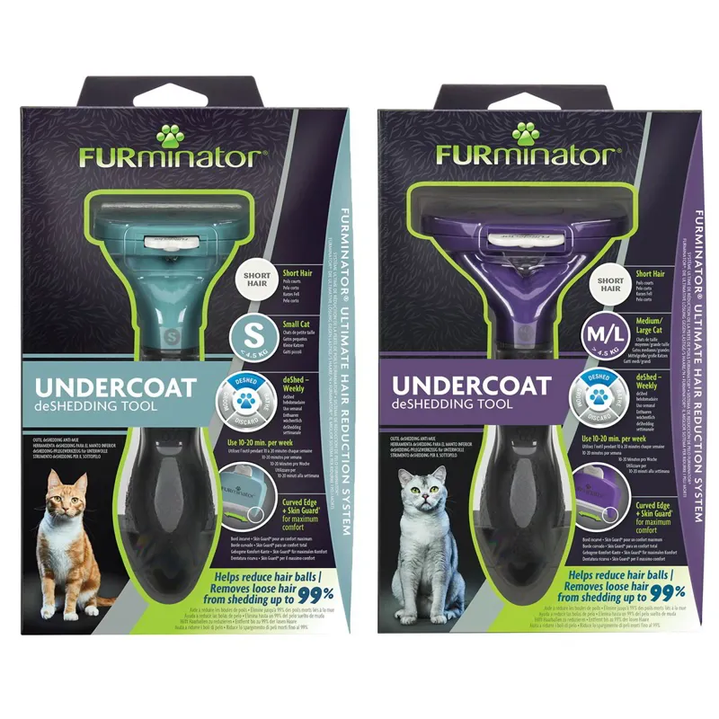 FURminator Deshedding Tool for Short-Haired Cats-1