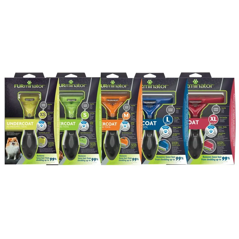 FURminator Deshedding Tool for Long-Haired Dogs
