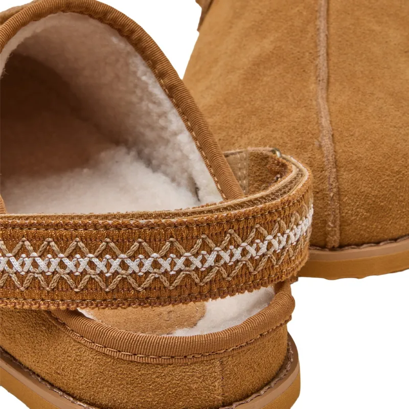 Joules Womens House Slippers - Chestnut Brown-4
