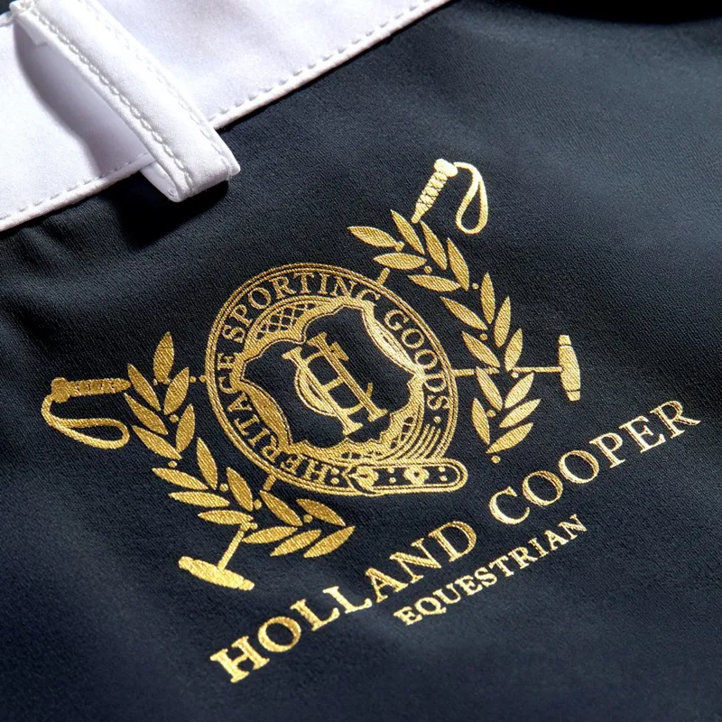 Holland Cooper Gatcombe Ladies Short Sleeve Show Shirt - Ink Navy-6