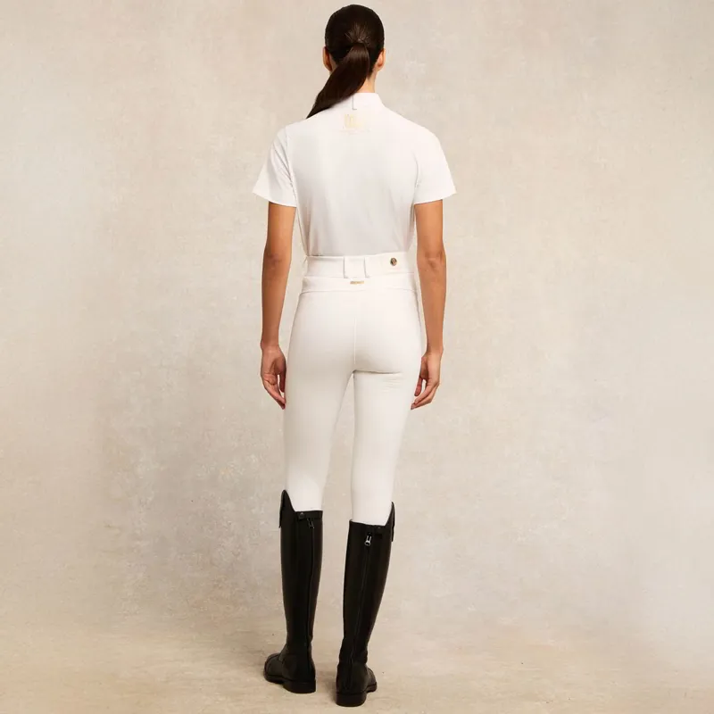 Holland Cooper Gatcombe Ladies Short Sleeve Show Shirt - White-6