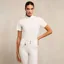 Holland Cooper Gatcombe Ladies Short Sleeve Show Shirt - White