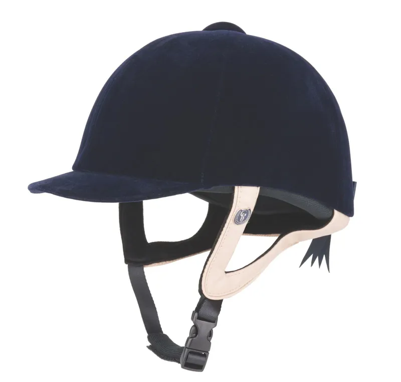 Gatehouse Jeunesse Velvet Riding Helmet - Navy