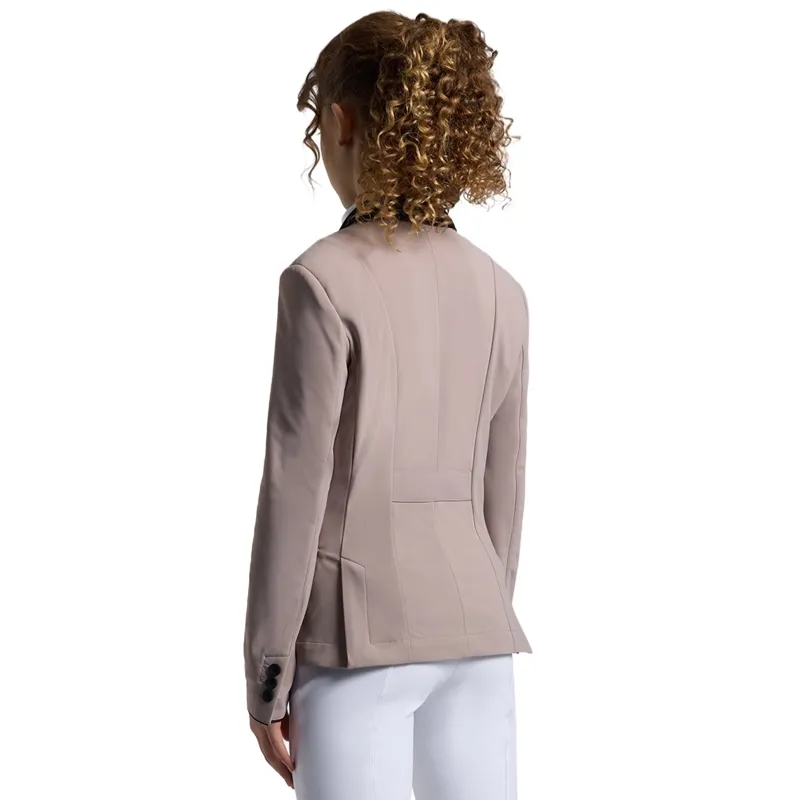 Cavalleria Toscana GP Zip Junior Girls Show Coat - Cipria-1