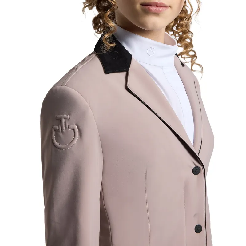Cavalleria Toscana GP Zip Junior Girls Show Coat - Cipria-2