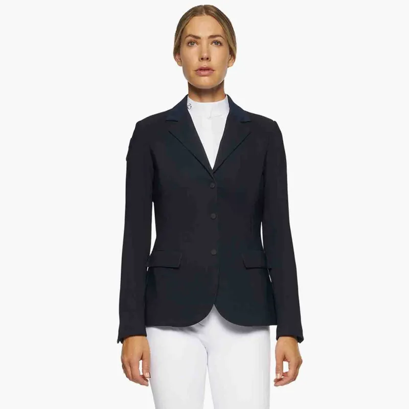 Cavalleria Toscana Competition Zip Women's Show Jacket - Navy-1