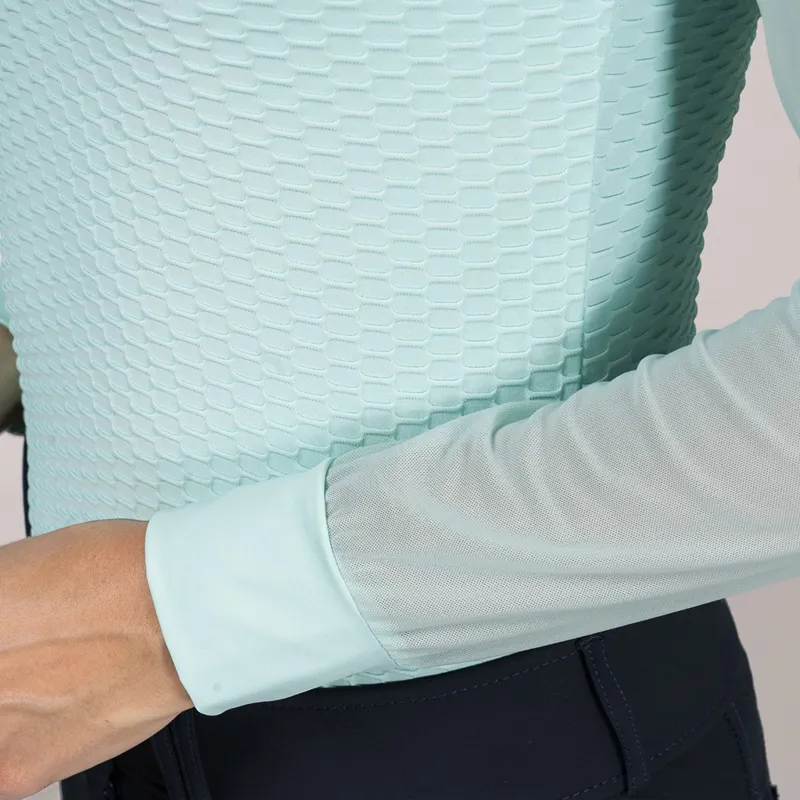 Schockemohle Gianna Style Ladies Training Shirt - Aqua Sea-1