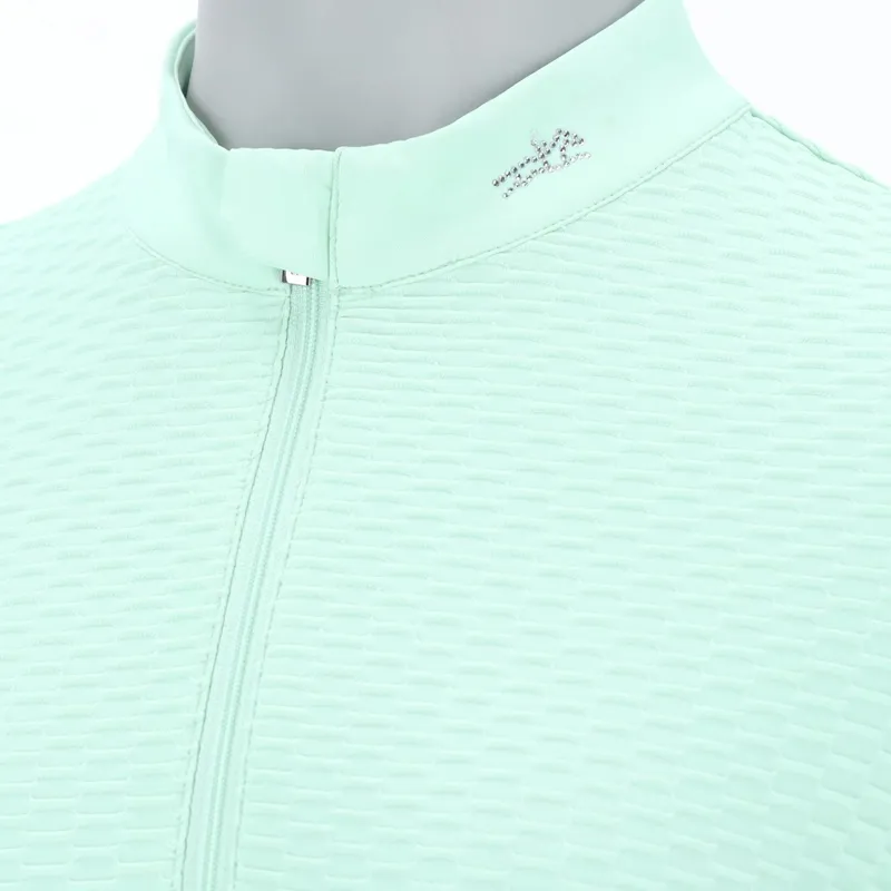 Schockemohle Gianna Style Ladies Training Shirt - Aqua Sea-6