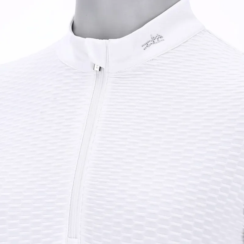 Schockemohle Gianna Style Womens Competition Shirt - Optical White-2