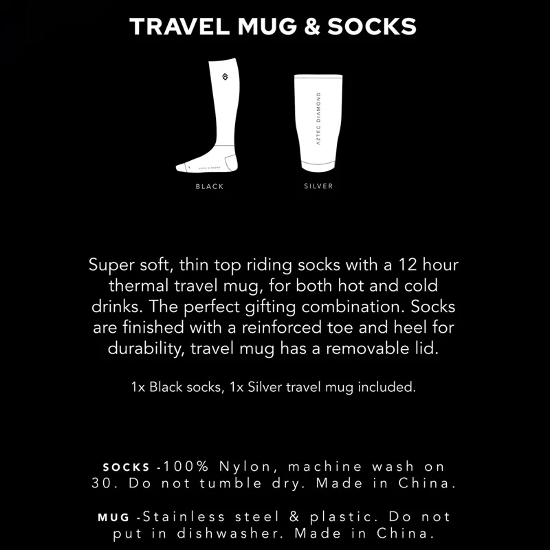 Aztec Diamond Travel Mug and Socks Gift Box Set-2