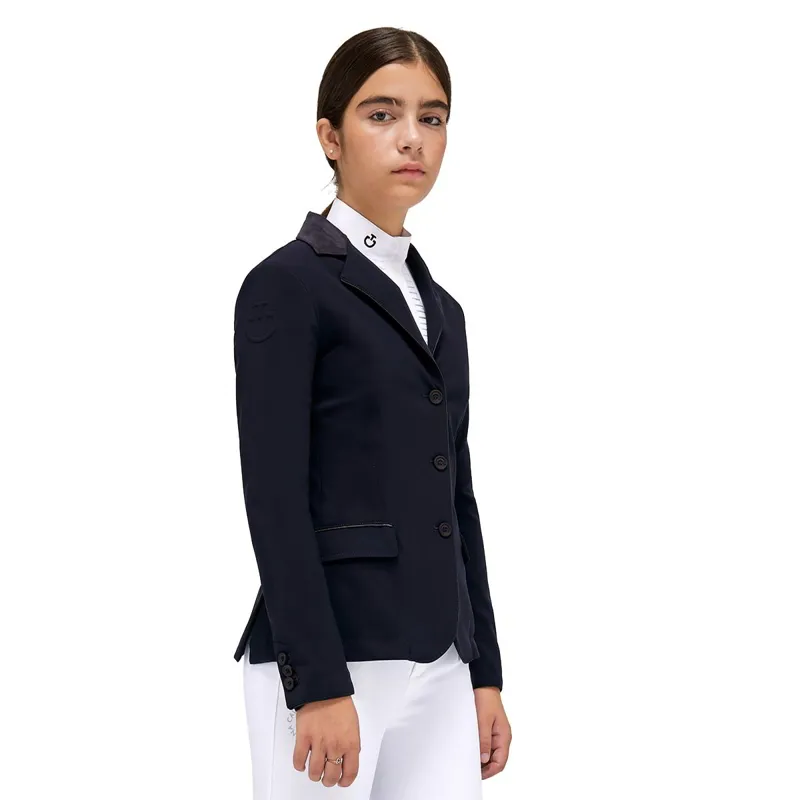 Cavalleria Toscana Junior Girls Show Jacket - Navy-2